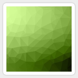 Greenery ombre gradient geometric mesh pattern Sticker